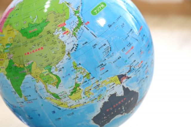 地球儀 ホエールウォッチング